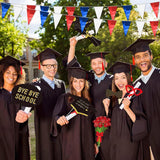 Red White Blue Glitter Pennant Banner | Metallic Triangle Bunting, Patriotic Party Decor