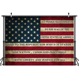 American Flag Photography Backdrop | USA Black Abstract Independence Day Studio Props | 7x5 Ft
