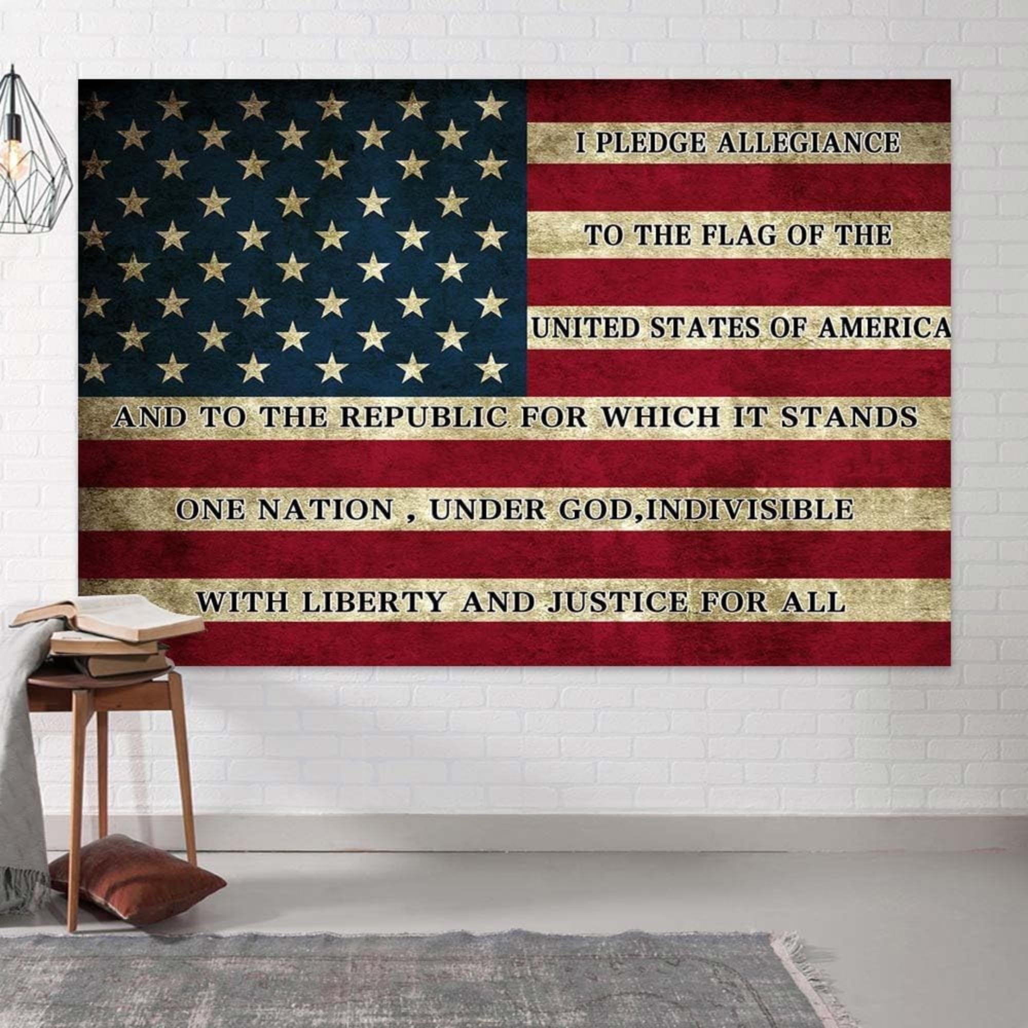 American Flag Photography Backdrop | USA Black Abstract Independence Day Studio Props | 7x5 Ft