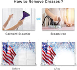 Retro American Flag Backdrop 5x3 Ft | Patriotic Stars Stripes Photo Banner (Independence Day Decor)
