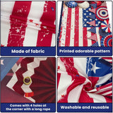 USA Flag Backdrop 72x44 Inch | Patriotic American Banner, 4th of July Decor