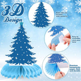 10 Pcs Christmas Tree Honeycomb Centerpieces | Winter Wonderland Table Decor