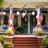 Patriotic Paper Chain Garland: Red White Blue 4th of July Party Decoration (46FT)