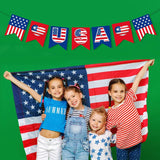 American Flag Banner Garland Patriotic Party Decorations 4th of July Veterans Day Decor