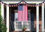 Happy 4th of July American Flag Banner Patriotic Independence Day Party Decorations