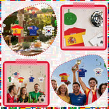 50PCS International Flag Hanging Swirl Decorations World Flags Sports & Soccer Party Decor