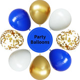 Eid ul Adha Balloons | Blue Gold White Confetti Party Decor Set