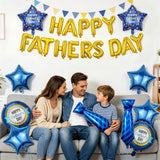 Happy Father's Day Balloons & Banner Decoration Set Party Supplies for Dad Celebration