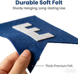 Happy Father's Day Felt Banner Pre-Strung Reusable Decorations for Home Office Party