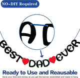 Dad Ever Banner, Happy Father's Day Garland Decorations, Party Supplies