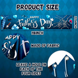 Happy Father's Day Blue Yard Sign Banner 118x23.6 Inch Outdoor Indoor Party Decorations