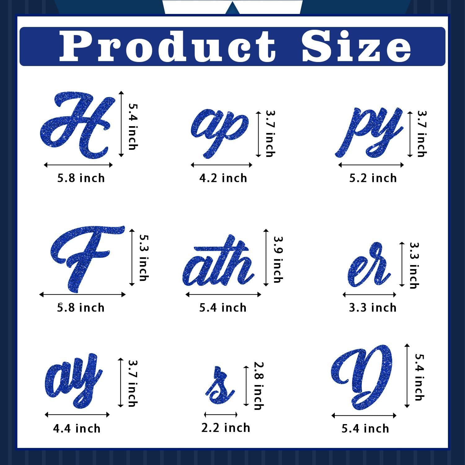 Happy Father's Day Pre-Strung Banner No DIY Party Decorations for Indoor Outdoor Celebration