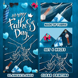 Happy Father's Day Door Cover Banner Photography Backdrop Porch Yard Party Decorations for Dad
