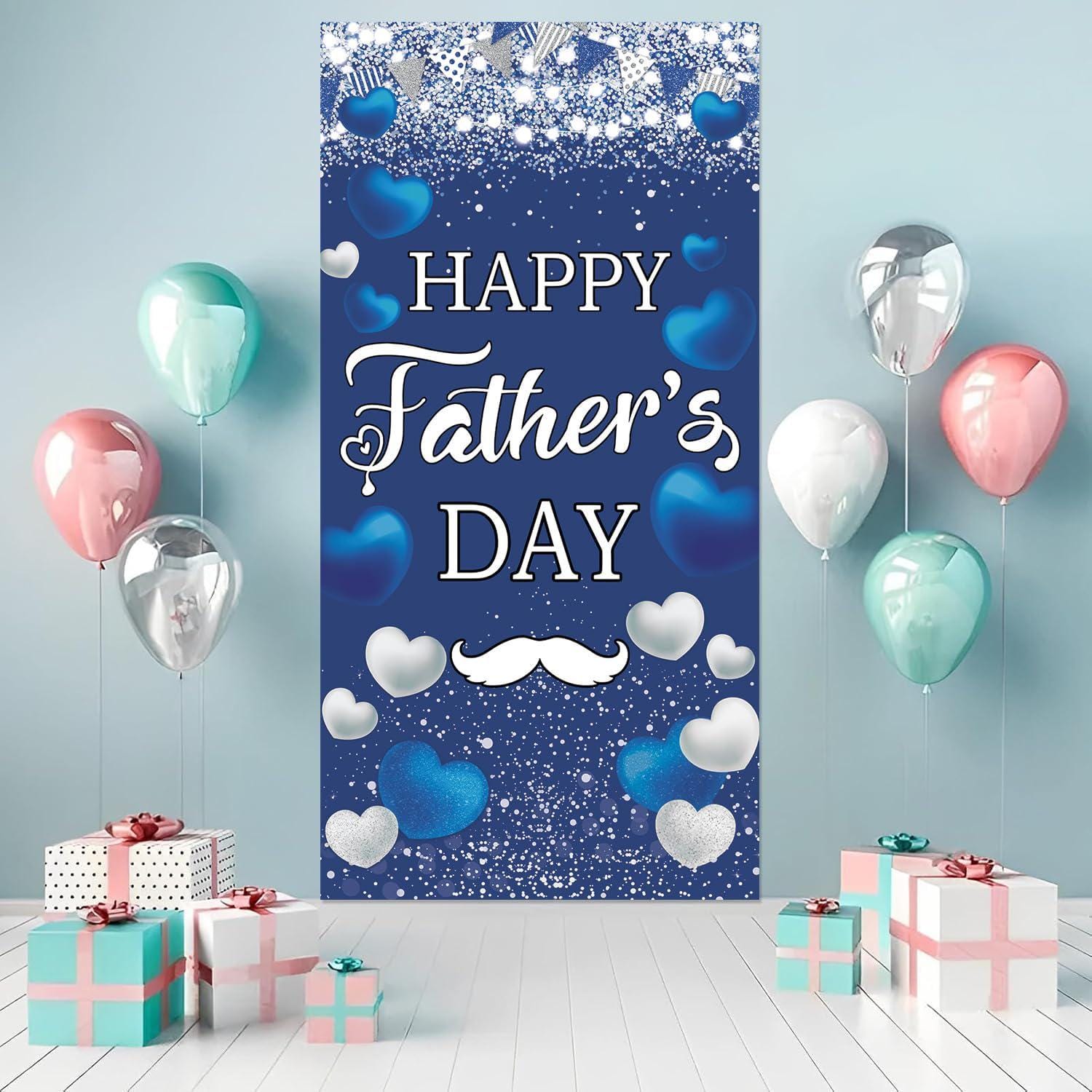 Happy Father's Day Door Cover Banner Dad Ever Backdrop Decoration