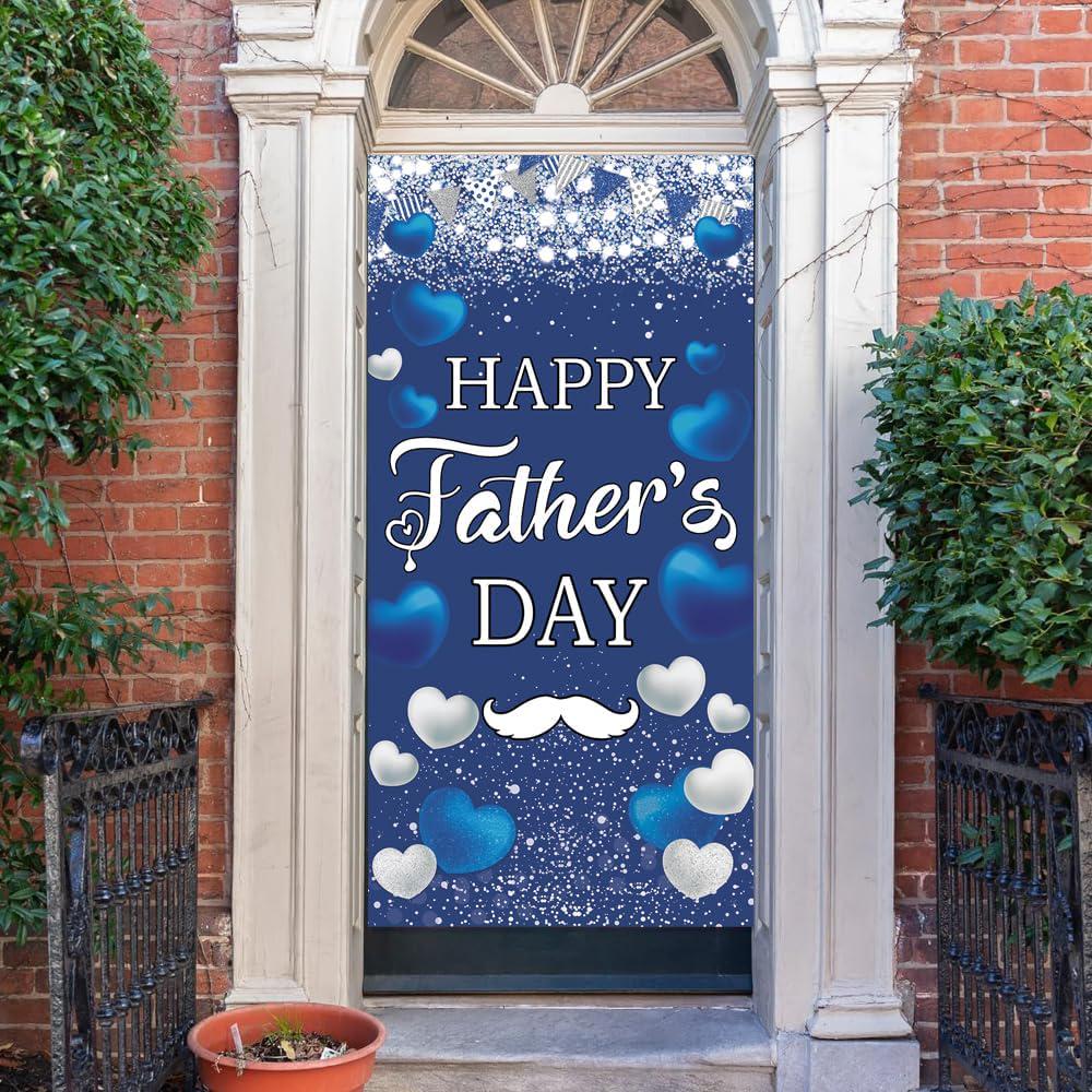 Happy Father's Day Door Cover Banner Dad Ever Backdrop Decoration