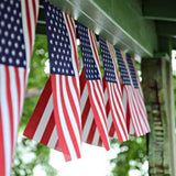 US American String Pennant Flags | 38 Flag Patriotic Banner | 4th of July Party Decorations