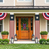4th of July Porch Banners | Patriotic Stars Stripes Door Decor Set
