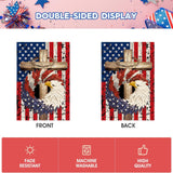 Patriotic Eagle Garden Flag | Double Sided USA Memorial Day Yard Decor