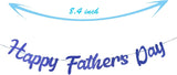 Happy Father's Day Blue Bunting Garland Banner – Photo Prop Party Decoration
