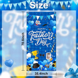 Happy Father's Day Door Cover Banner Indoor Outdoor Party Decorations for Dad Celebration