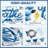 Happy Father's Day Blue Backdrop Banner 70.9x43.3 Inch Indoor Outdoor Party Decorations