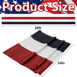 2 Pack USA Bunting Flags | Double Sided Patriotic Porch Banner, Outdoor Decor