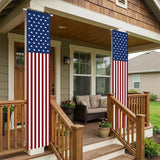 Patriotic Porch Banner Set | American Flag Hanging Decorations | 4th of July Memorial Day Decor
