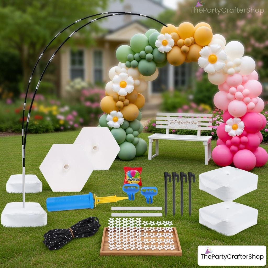 10ft Balloon Arch Stand Adjustable Frame Wedding Birthday Party Backdrop