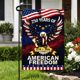 Patriotic Eagle Garden Flag | 250th Anniversary American Freedom Decor (12 x 18 inches)