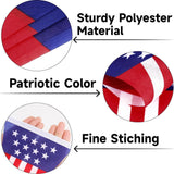 USA Flag Pennant Banner, 40 PCS Patriotic Triangle Garland, 4th of July Decor