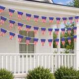 USA Flag Pennant Banner, 40 PCS Patriotic Triangle Garland, 4th of July Decor