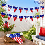 100 Ft American Flag Pennant Banner | 60 PCS Patriotic Independence Day Decor