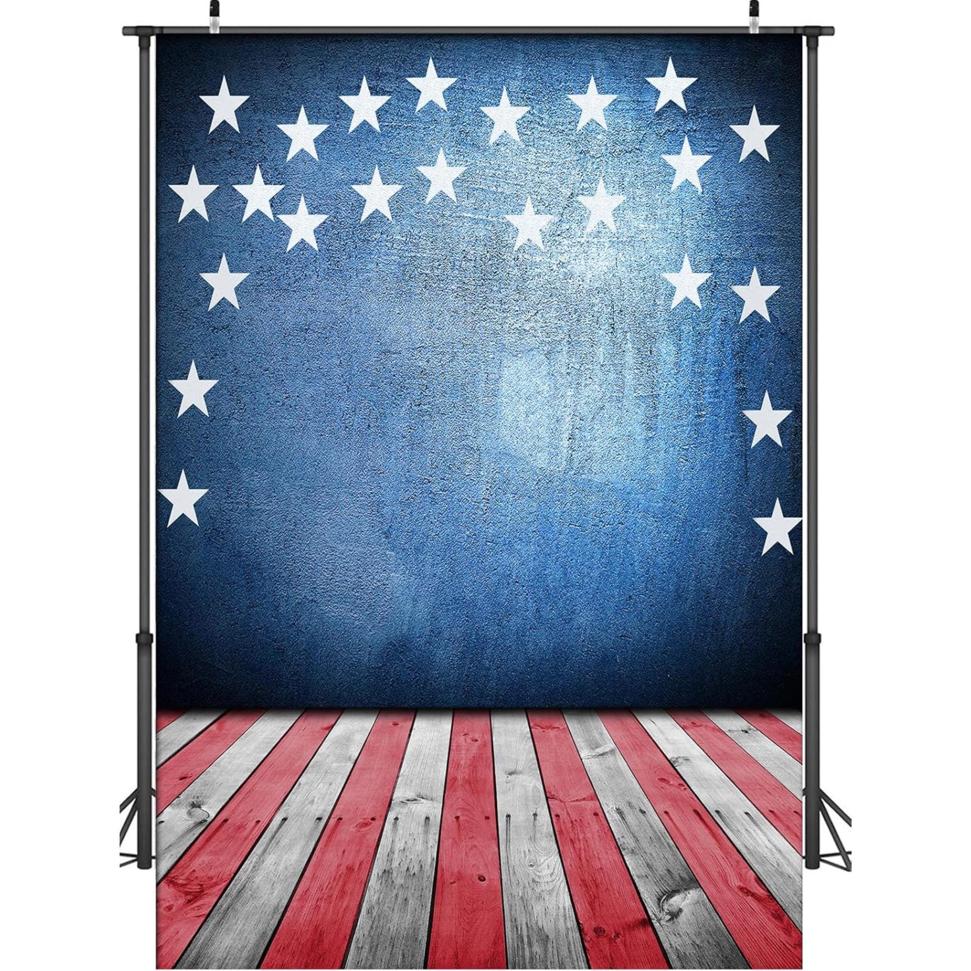 Patriotic Balloon Backdrop | 7x5 Ft American Flag Photo Booth Banner