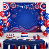 7x5 Ft American Flag Photography Backdrop | Independence Day 4th of July Party Decor