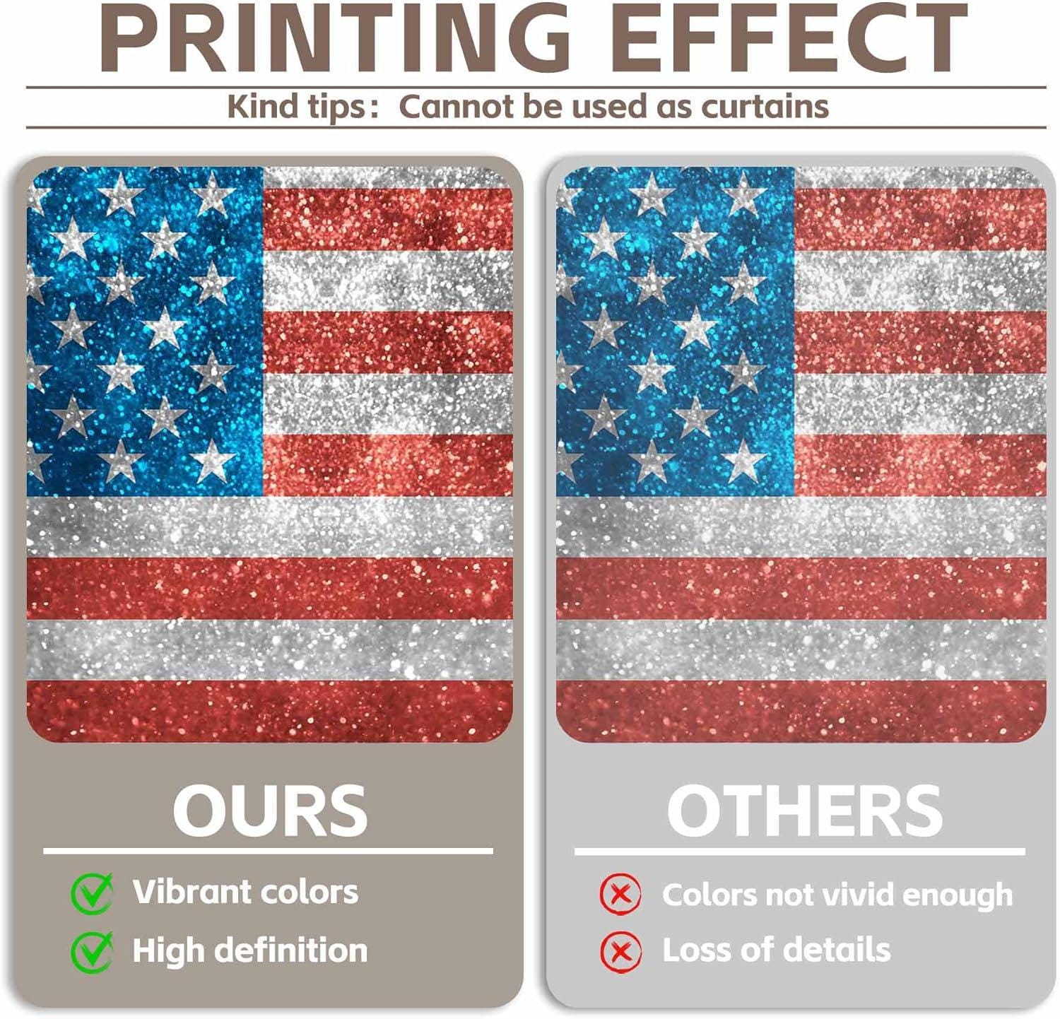 American Flag Photography Backdrop | 4th of July Patriotic Photo Booth Banner