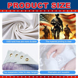 Patriotic Military Soldier Backdrop | American Flag Fireworks Banner | 4th of July Independence Day Party Decor
