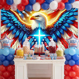 Patriotic Eagle American Flag Banner | Independence Day Holiday Party Decor