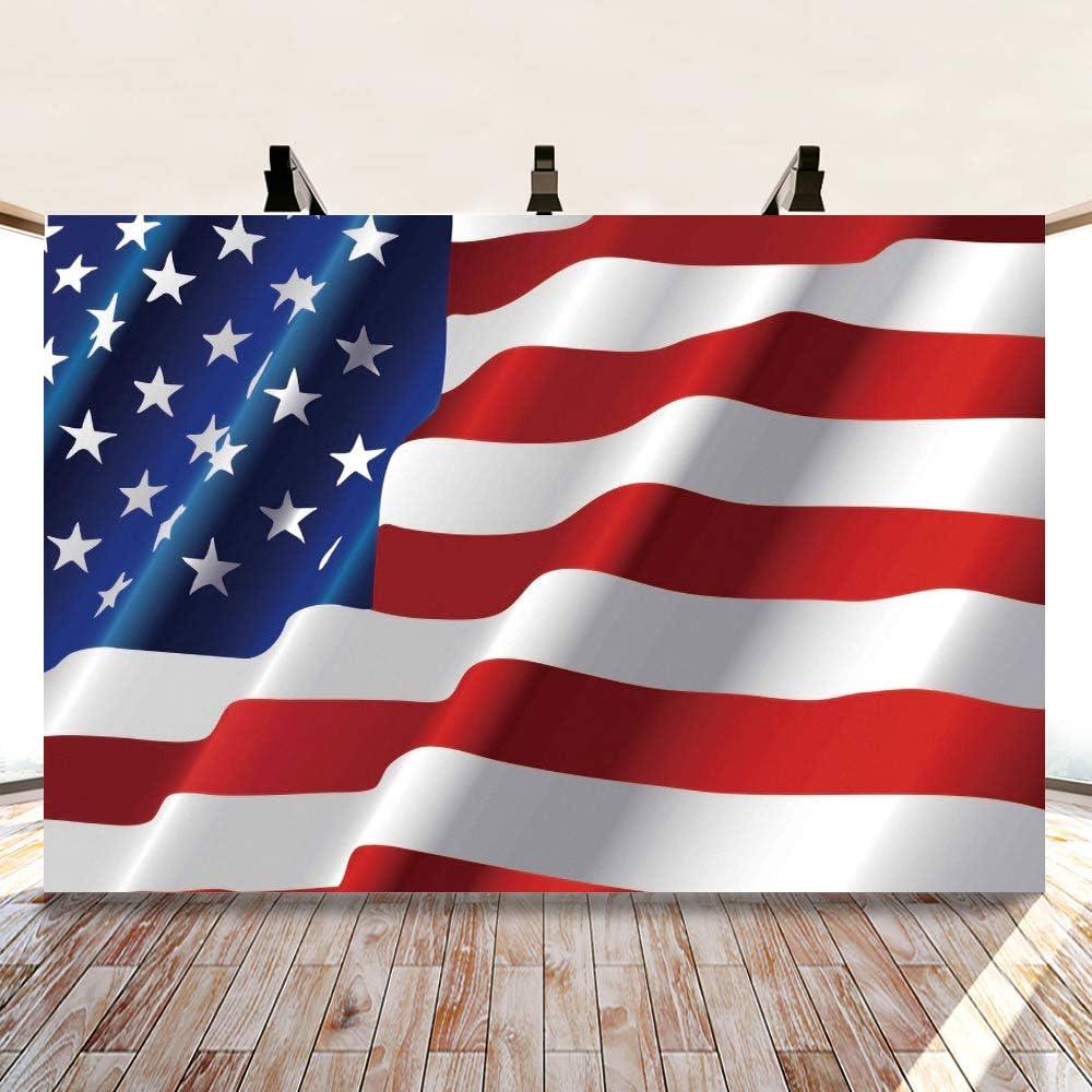 American Flag Photography Backdrop | 10x8 Ft Patriotic Party Banner (Digital Download)