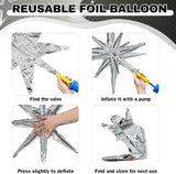 Patriotic Star Balloons: Red, White, Blue 22-Inch Set for 4th of July