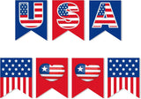 American Flag Banner Garland Patriotic Party Decorations 4th of July Veterans Day Decor
