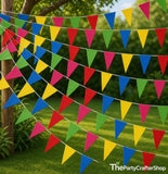 500PCS Colorful Pennant Banner Flags 820FT Triangle Bunting Garland Party Decorations
