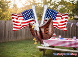 Eagle & American Flag Balloons Patriotic 4th of July Party Decorations USA Balloon Set