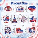 40PCS Patriotic Hanging Swirl Decorations Double Sided 4th of July Ceiling Streamers