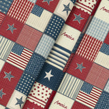 60x84 Inch American Flag Tablecloth Patriotic Veterans Day & 4th of July Party Table Cover
