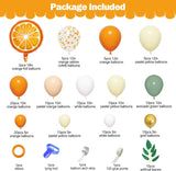 Sage Green Orange Yellow Balloon Garland Arch Kit for Baby Shower Party Decor