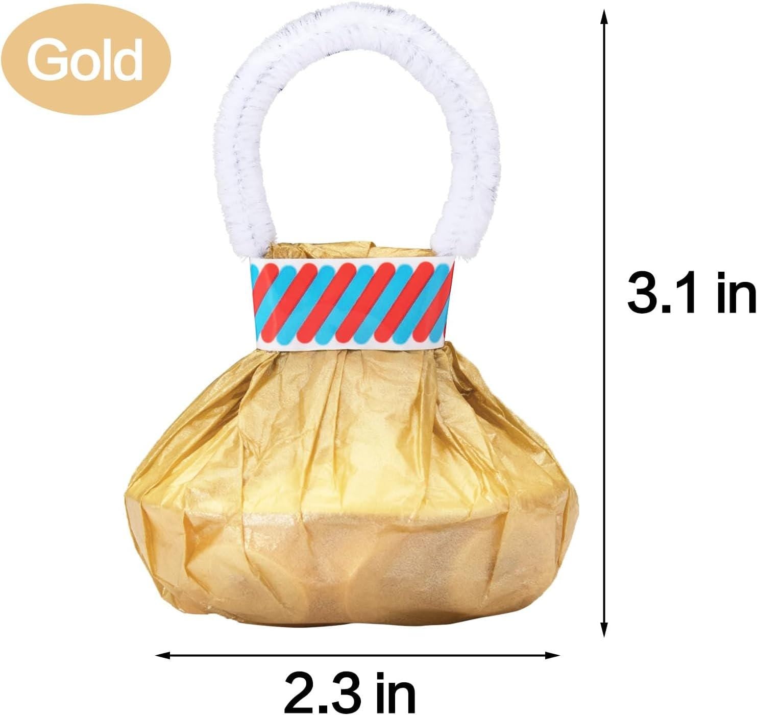 20 Pack Gold Confetti Poppers No Mess Streamers Party Celebration Birthday Wedding Graduation Supplies