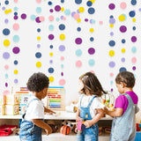 Felt Garland Banner: Polka Dot Party Decorations for Baby Shower, Nursery