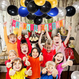 Blue Black Silver Balloon Garland Arch Kit 135 Pcs Royal Blue Graduation Party Decor
