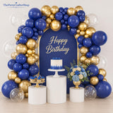 Navy Blue Gold Balloon Arch Garland Kit 120 Pcs Wedding Birthday Baby Shower Decor