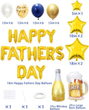 50PCS Happy Father's Day Balloon Decoration Set Banner Letters Photo Booth Party Supplies